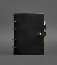 Шкіряний блокнот з датованим блоком (Софт-бук) 9.1 чорний Crazy Horse