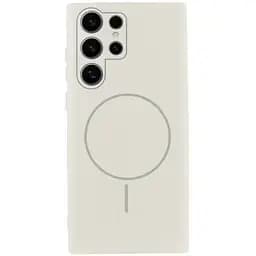Чохол Lakshmi Silicone Cover Full Camera (AA) with MagFit для Samsung Galaxy S24 Ultra Білий/White