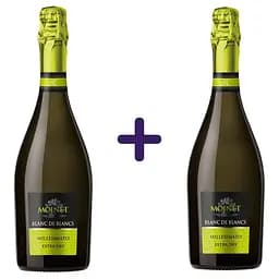 Вино ігристе Moinet Blanc de Blancs біле екстра сухе 1.5 л (2 шт. х 0.75 л)