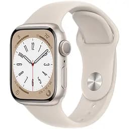 Смарт-годинник Apple Watch Series 8 GPS 41 mm Starlight Aluminium Case with Starlight Sport Band - Regular Model A2770 (Grade B) Seller Refurbished