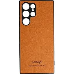 Чохол Huryl Leather Case Samsung Galaxy S22 Ultra Brown