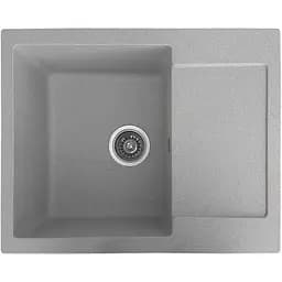 Гранітна кухонна мийка Romzha Janta 62 Seda (602) з крилом