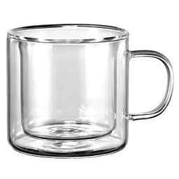 Набір чашок Maxmark із подвійними стінками, 220 мл, прозорий (MK-2748DW)