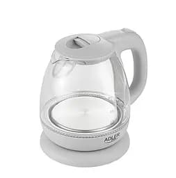 Чайник Adler AD 1283G Grey скляний 1.0л - мініатюра 4