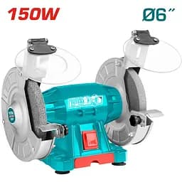 Заточувальний верстат Total TBG15015, 150 Вт 150 мм 2950 об/хв.