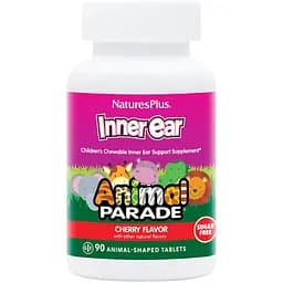 Комплекс для поддержки внутреннего уха для детей NaturesPlus Animal Parade Вишня 90 жевательных таблеток