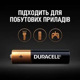 Лужні батарейки мізинчикові Duracell Basic 1.5 V АAA LR03/MN2400, 12 шт. - мініатюра 5