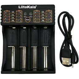 Зарядний пристрій LiitoKala Lii-402 на 4 акумулятори AA, AAA, Li-Ion, LiFePO4 з Power Bank