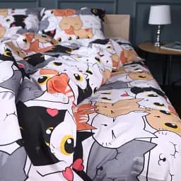 Простынь MirSon Бязь Funny Cat 200x220 см (2200011041650)