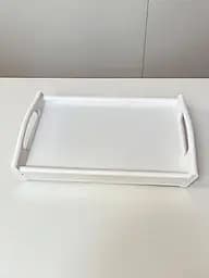 Складаний кавовий столик для сніданку в ліжко білий 42×28×17 см №5 - мініатюра 5