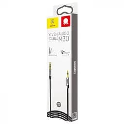 Кабель Baseus Yiven AUX Cable M30 1M Silver + Black - мініатюра 2