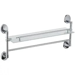 Полка в ванную с полотенцедержателем Zerix LR3307-4 LL1438, Хром
