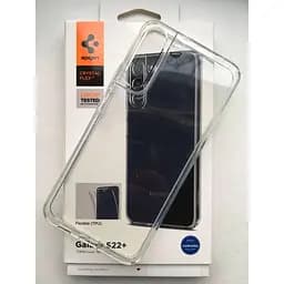 Оригінальний силіконовий чохол Spigen Liquid Crystal Samsung Galaxy S22 Plus (6.6") Прозорий (ACS03950) - мініатюра 2