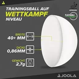 М'ячі для настільного тенісу Joola Magic ABS 40+ White 72 шт. (44216) - мініатюра 4