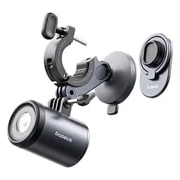 Велотримач для телефона Baseus PrimeTrip Series Dual-Color Bike Light 2-in-1 Set C12569000121-00 Black - мініатюра 5