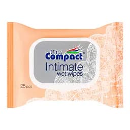 Влажные салфетки для интимной гигиены Ultra Compact Intimate с клапаном, 25 шт.