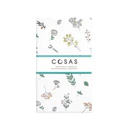 Простирадло Cosas на резинці 120х200 foliage, білий (FoliageBirds_120x200x20) - мініатюра 2