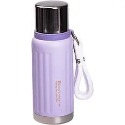 Термос Enjoy 600 мл з фліп кришкою і ремінцем, бузковий Yiwu HP-14-9V