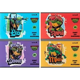 Набір зошитів для малювання Kite 24 аркушів скоба софт тач + УФ лак 12 шт. (NT25-242)