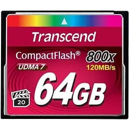 Карта пам'яті Transcend CompactFlash 64GB Premium 800x (TS64GCF800)