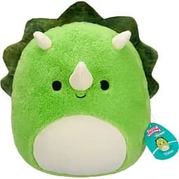 М'яка іграшка Squishmallows Трицератопс Трістан 30 см зелена (SQCR06764) - мініатюра 6