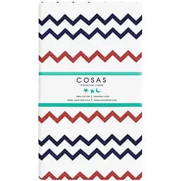 Простирадло Cosas полуторне 155х240 mini zigzag, червоний (ZigBlueRed_155)