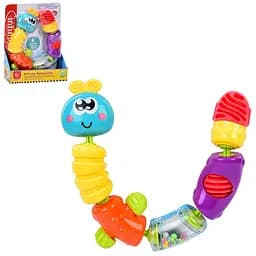 Гра для малюків Гусінь PLT6678, 22 см, брязкальце, прорізувач, рухливі деталі