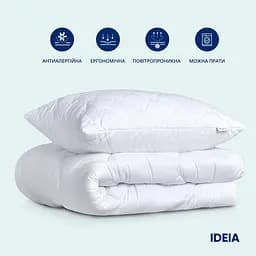 Набір Ideia Classic: ковдра + подушка, полуторний, білий (8-32954 білий) - мініатюра 2