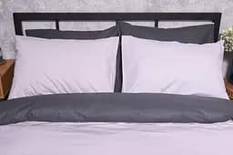 Комплект постільної білизни Moon&Star Бязь Gold Люкс Orchid Gray сімейний 143х210х2 наволочки 2х70х70 - мініатюра 2