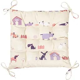 Подушка на стул Home Line Гав Гав полупанама 40х40 см песочная (178523)