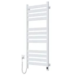Электрический полотенцесушитель Navin Largo 500x1200 Sensor левостороннее с таймером, белый бархат 12-028153-3680, Белый матовый, Левое, Электронный