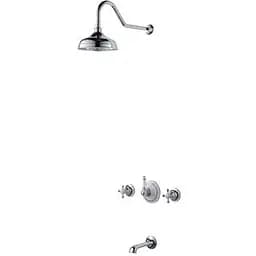 Душова система прихованошго монтажу Kraus Apollo хром KEF-16054CH, Нікель