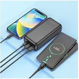 Зовнішній акумулятор Borofone BJ38B Power 30000mAh потужністю 22.5W+PD20W чорний 6941991105609 - мініатюра 6