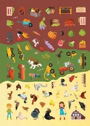 Книжка з наліпками. Ферма - мініатюра 6