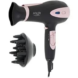 Фен для волосся Adler AD 2248 з іонізатором 2400 Вт Black