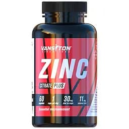 Вітаміни та мінерали Vansiton Zinc Citrate Plus, 60 капсул