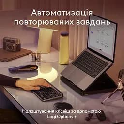 Клавіатура Logitech MX Keys Mini For Mac Minimalist Wireless Illuminated Space Gray (920-012652) - мініатюра 7