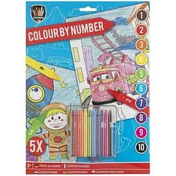 Раскраска для мальчиков Grafix А4 с карандашами 5 листов (150075_3)