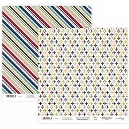 Бумага для скрапбукинга "Make your journey" 3 двухсторонняя 30.48х30.48см 200г/м² Rosa Talent