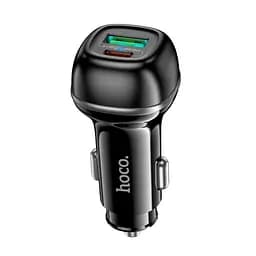 Адаптер автомобильный Hoco Rank dual port Car charger Z58A 1USB/1Type-C, 48W/3A, PD30W/QC|