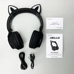 Навушники Borofone BO18 Cat Ear Black - мініатюра 4