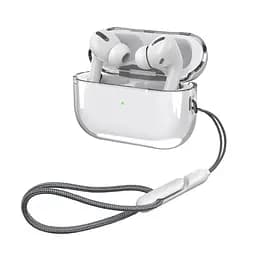 Чохол для навушників Apple AirPods Pro 2 2022, прозорий, Air, термополіуретан (TPU), протиударний, захист від подряпин, пилу і ударів, футляр з карабіном для кріплення, точні вирізи для доступу до роз"ємів, ArmorStandart (ARM82560) - мініатюра 2