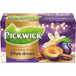 Чай фруктово-трав'яний Pickwick Plum dream з корицею сливою ваніллю 40 г (20 шт. по 2 г)