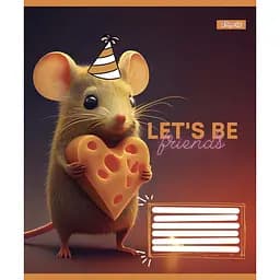 Тетрадь общая 1 Вересня Let`s be friends, А5, в косую линию, 12 листов (766300)