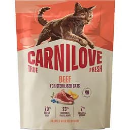 Сухий корм для стерилізованих котів Carnilove True Fresh Beef Sterilised яловичина 400 г