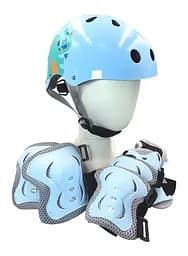 Комплект детский шлем и защита Yongkang GB24429-2009 S (5-9 л) голубой монстр (G0001962)
