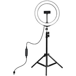 Кільцева USB LED-лампа Puluz PKT3035 10 + штатив 1.1 м