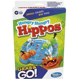Настольная игра Hasbro Голодные бегемотики (дорожные) (Hungry Hippos Grab and Go) (F8255)