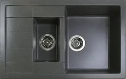 Кухонная мойка Adamant ANILA PLUS серая 775x495x200 мм, с крылом 77,5 см