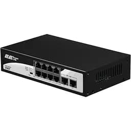 Коммутатор PowerLink SP802F 10xFE (8xPoE, 2xUplink), 96Вт, Неуправляемый 2E teh0018108